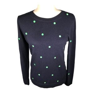 J. Crew Sweater With Embroidered Dots